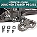 VeloChampion 9 Degree Float Look Keo Compatible Bike Cleats – (Pair) Replacement Cleat Set for KEO 3 Bolt Shoes and Pedals