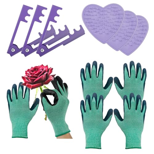 Jevie Thorn Remover for Roses, Stripper Thorn Remover Tool Universal Fit for Thorny Plants (3 Packs)