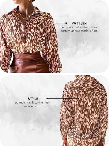 Image of GRECIILOOKS Women's Rayon Oversized Shirt | Korean Style Long Sleeve Oversized Button Down Shirts |Comfortable Rich Top for Office & Casual Outfits (Available in Plus Size)
