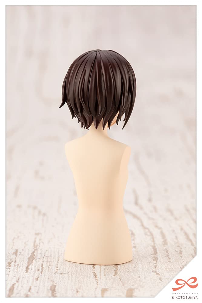 Kotobukiya Sousai Shojo Teien After School Short Wig Hair Type A White & Chocolate Brown Model Kit