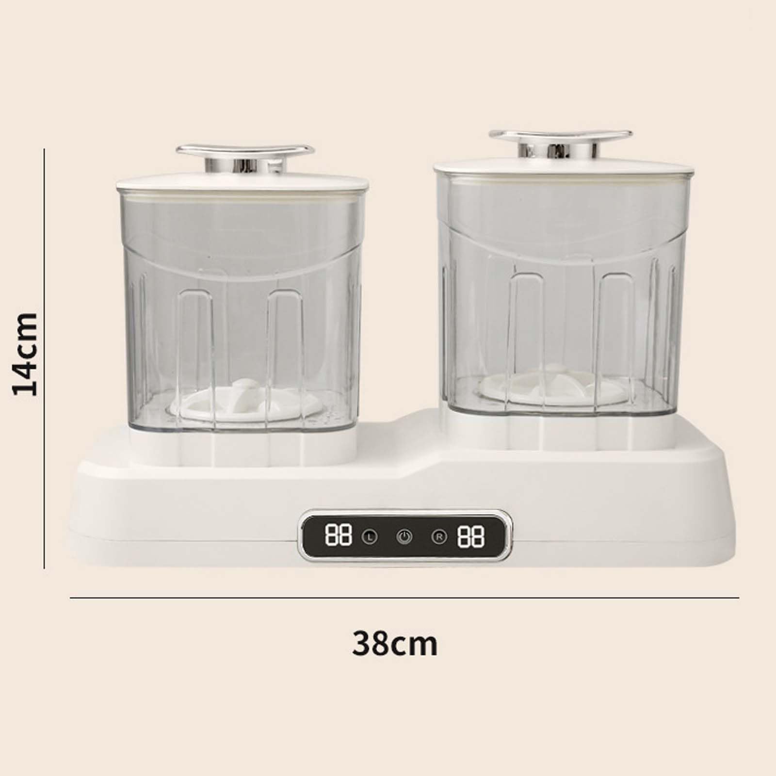 Lave-linge portable à double compartiment 2 litres, mini-lave-linge à double moteur pour vêtements, système de lavage simultané pour sous-vêtements et chaussettes, utilisation en voyage