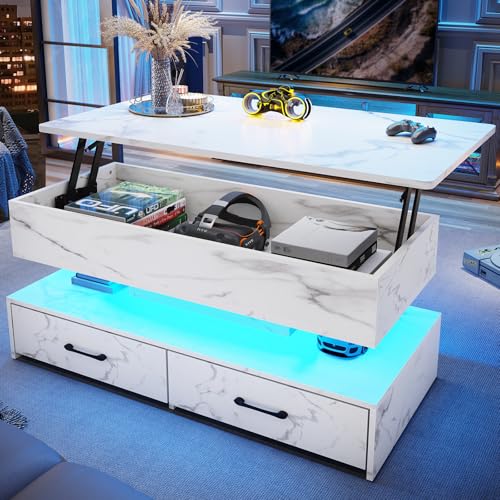 SEDETA 40' Lift Top Coffee Table, Coffee Tables with Storage for Living Room, Small Coffee Table...