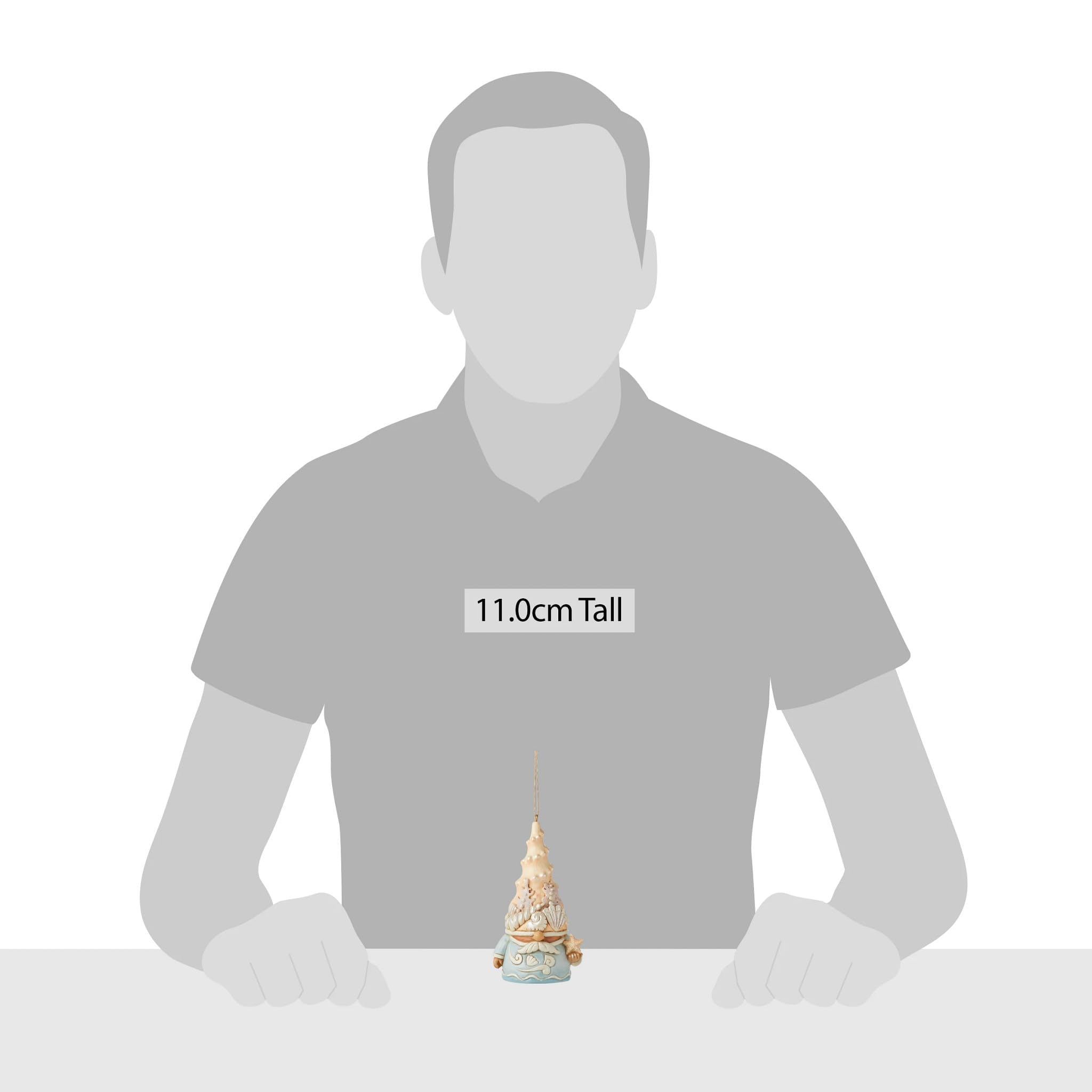Sea Gnome Hanging Ornament - Heartwood Creek by Jim Shore, Blue, 4.25 Inch - Image 3