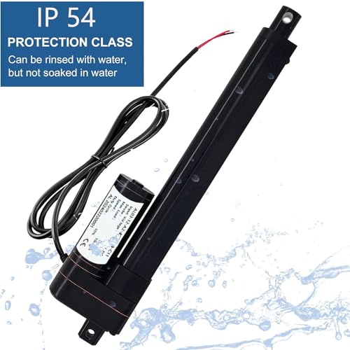 Urant 103 12 Inch Linear Actuator,1000N Speed 10Mm/S Heavy Duty 12V Linear Actuator,Instantaneous Waterproof Switch With Mounting Bracket,For Automotive thumb #2
