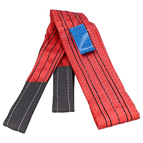 Baxnore Eslinga de elevación, Correas de elevación de PES, Eslinga de correa, Eslinga de grúa resistente al desgaste, Correa de elevación de carga pesada, Correa de elevación (19,68 pies)