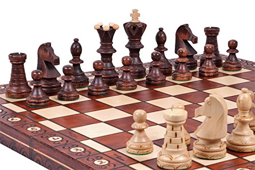 The Jarilo, Unique Wooden Chess Set, Pieces, Chess Board and Chess Piece Storage