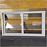 Horizontal Sliding Transom Window 20-40 Inch for Sheds, Home, Bathroom & Basement - White, Energy Efficient & Durable Design for Optimal Ventilation