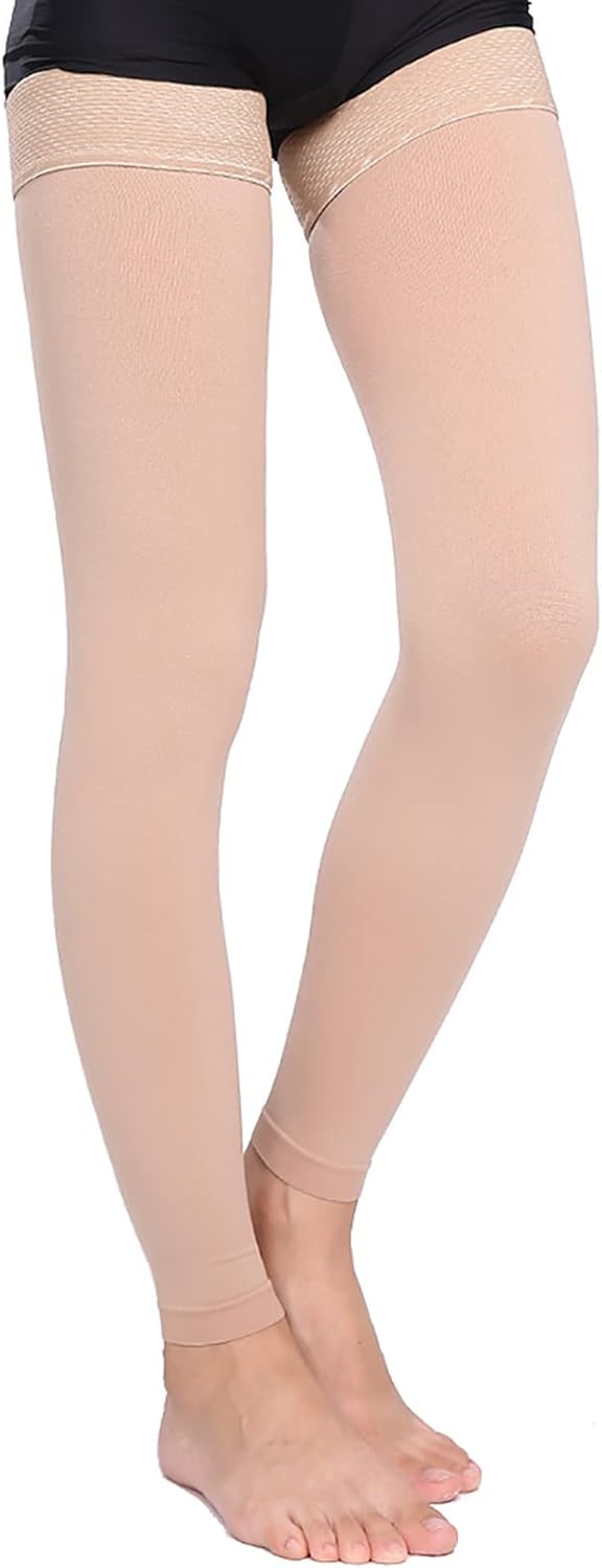 GLEMOSSLY Thigh High Medical Compression Stockings for