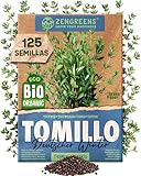 ZenGreens® - Semillas de tomillo ecológicas - Semillas de hierbas para cultivar fácilmente en el jardín, balcón o cocina - ideal para principiantes