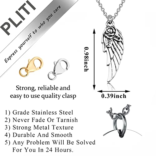 PLITI Sympathy Gift Memorial Jewelry Bereavement Gift In Loving Memory Of Your Father Angel Wing Necklace3