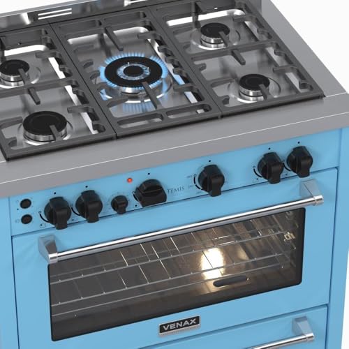 Fogao 5 Bocas Venax Temis Azul Gas GLP 127 V