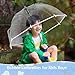 Clear Bubble Umbrella, Transparent Dome Canopy, See Through for Safety, Windproof, Auto Open, Easy-Grip Handle, Lightweight Umbrella for Rain/Sun (Clear)