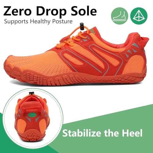 Image of SAGUARO Womens Mens Barefoot Shoes Minimalist Trail Runner Wide Toe Box Zero Drop Outdoor Cross Training Shoe
