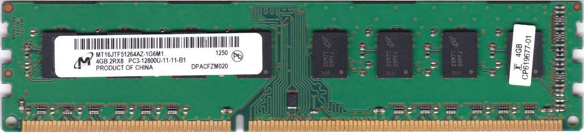 【中古】「非常に良い」Micron PC3-12800U (DDR3-1600) 4GB 240ピン DIMM デスクトップパソコン用メモリ 型番：MT16JTF51264AZ-1G6M1 動作保証品 Amazon.co.jp: Micron PC3-12800U (DDR3-1600) 4GB 240ピン DIMM