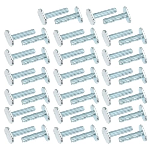 PATIKIL 1/4"-20 T Track Bolts T-Slot Kayak Rail Bolt Accessories 40PCS