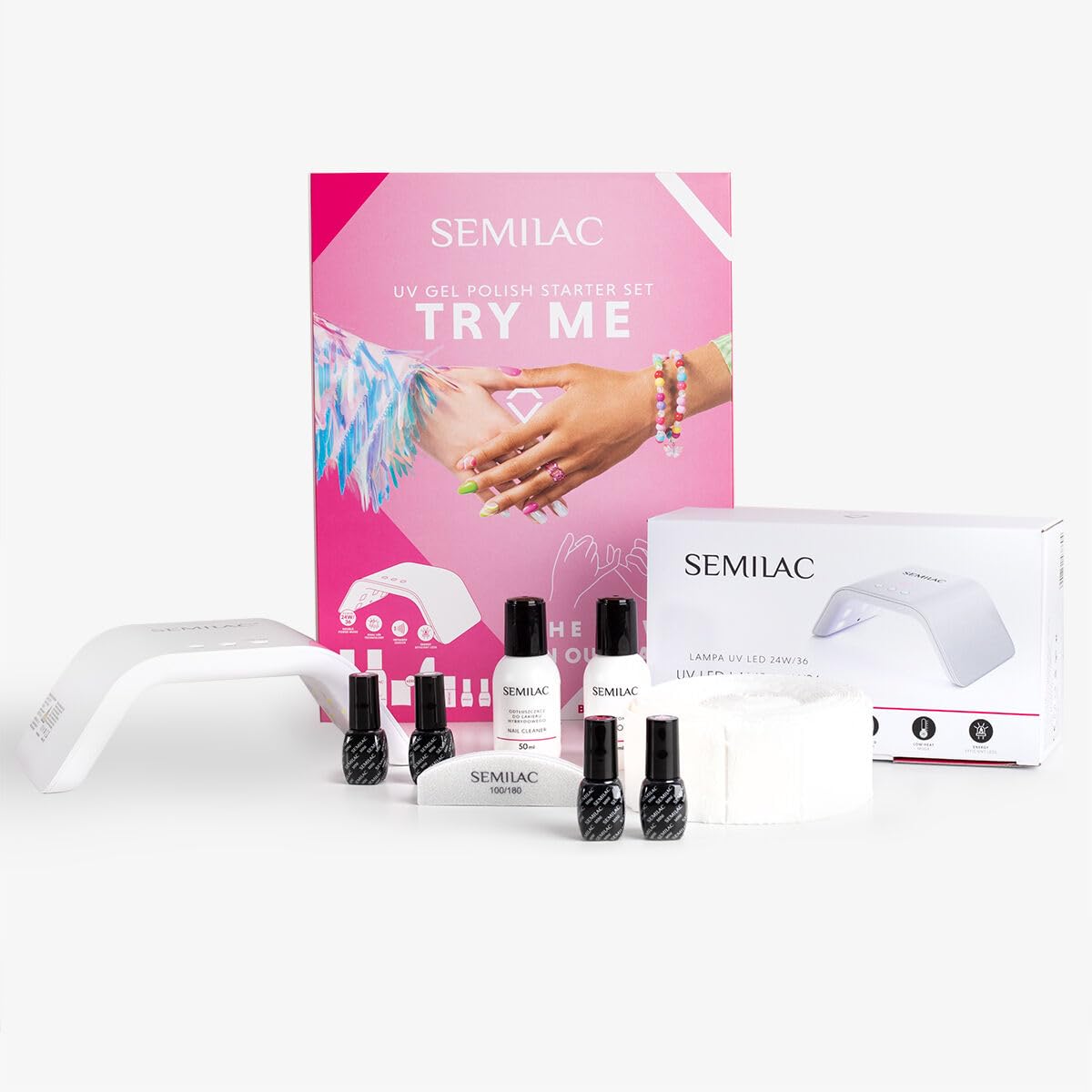 Set Personalizado Semilac Led 36 W - Set de Manicura Híbrido Pruébame Personalizado