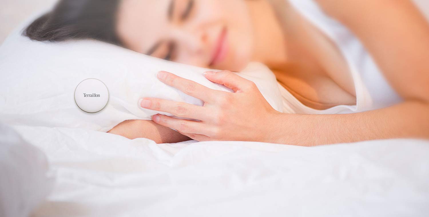 Terraillon Homni & capteur de sommeil Dot, Eveil Lumière/Simulateur d’aube/Aide au sommeil/Relaxation/Exercice de respiration – Pour vous endormir plus vite et vous réveiller naturellement