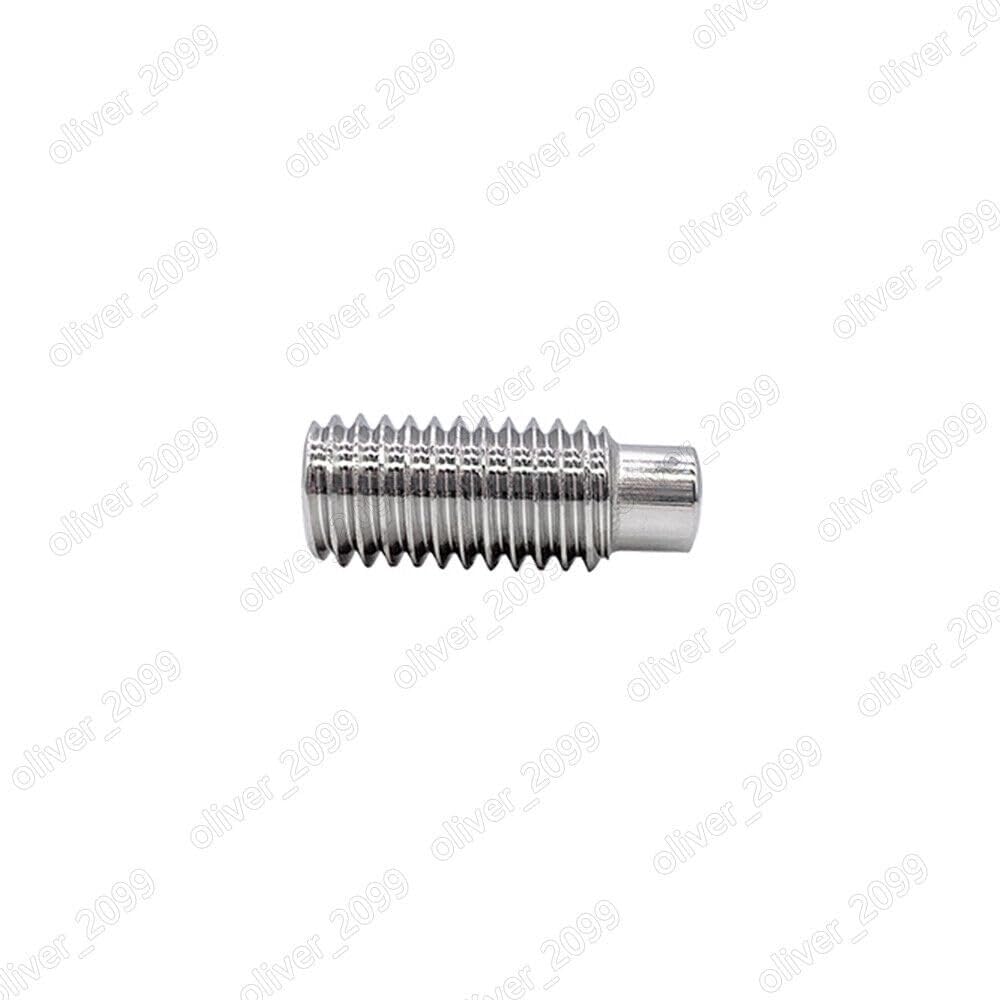 Tornillos de ajuste de seis caras huecas de acero inoxidable, 3 piezas, con punta para perros(M4 0,7 x 12 mm)