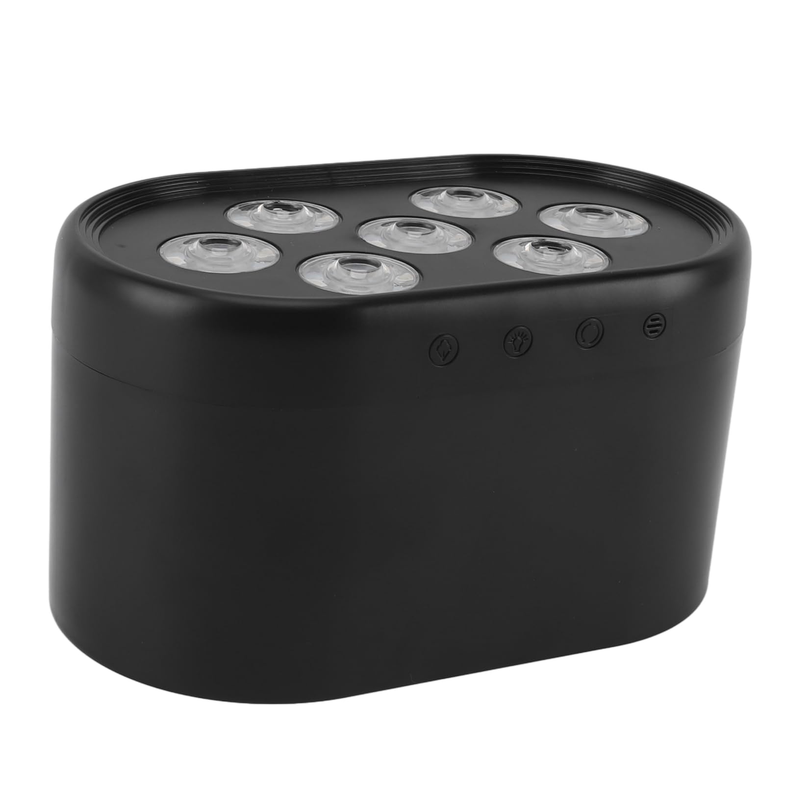 Asixxsix Umidificatore Multifunziole con Diffusore di Oli Essenziali con Effica di Luce Dinamici, Timer e Regolazione della Temperatura Spegnimento Automatico Macchine per Aromaterapia (BLACK)