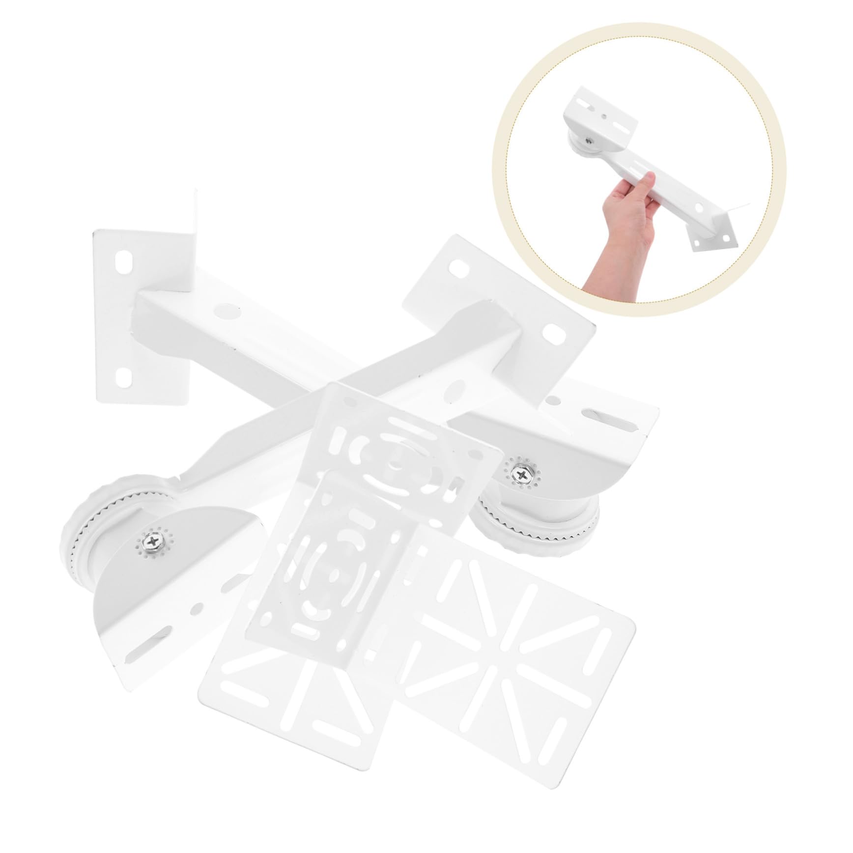2 Sätze Eckhalterung für Überwachungskameras mit Verstellbarem Verlängerungsstab Flexible Montage für Wand Deckenbefestigung für Umfassende Sicherheitsabdeckung