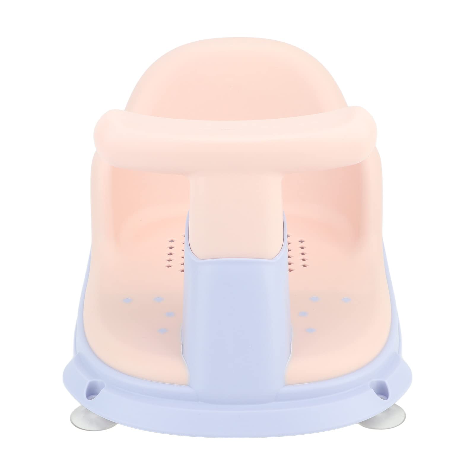 Sedile da Bagno per Neonati con Ventose - Pulsante Pompa Acqua - Supporto Posteriore Regolabile - Materiale Sicuro e Alla Moda - per la Festa del Nascituro (Viola)