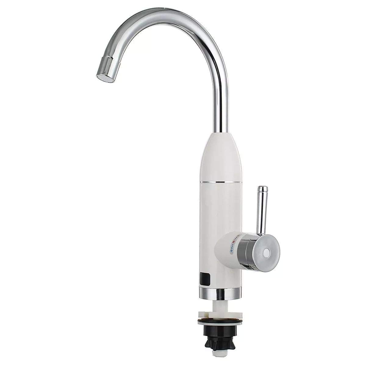 Robinet électrique chauffant de salle de bain avec kit de garniture et affichage LED