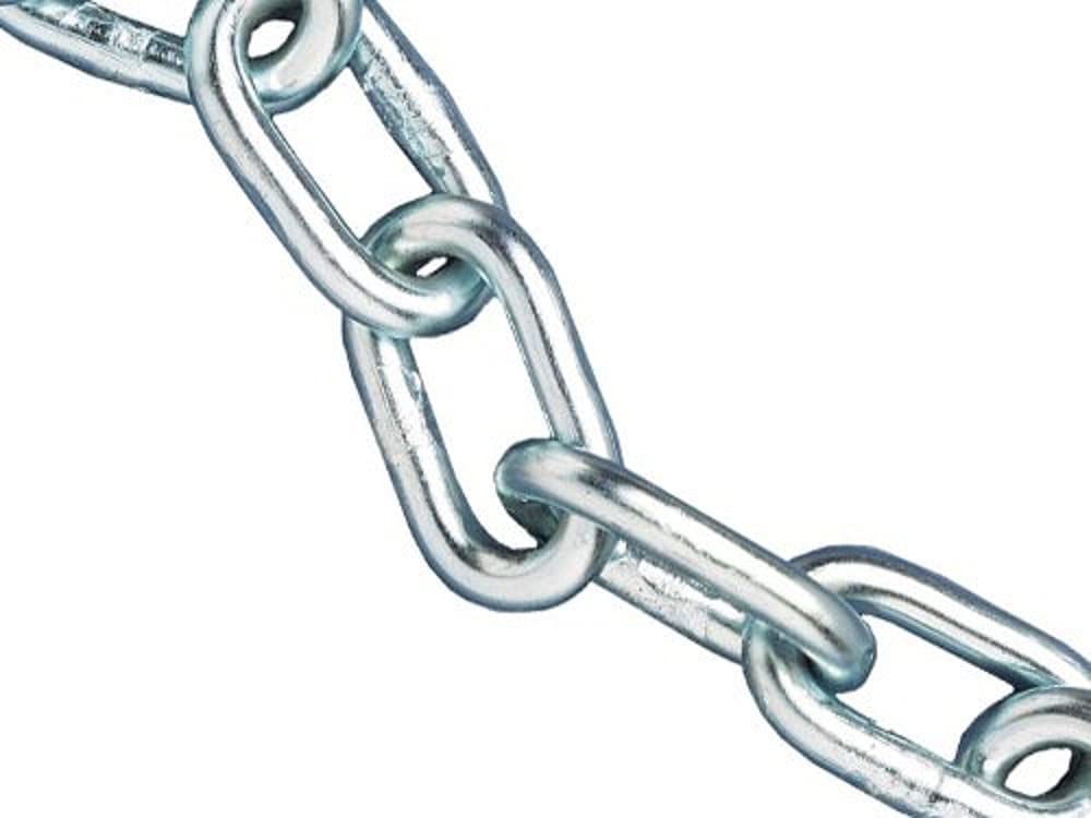 Faithfull FAICHAL230 Catena in acciaio, Argento, Link Dia: 2.5 mm Length: 30 m Load Limit: 50 kg