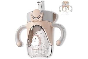 Bunnytoo Baby Sippy Cup with Weighted Straw - The Ultimate Sippy Cup...