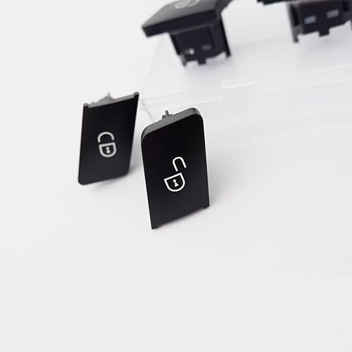 Miniatura 3 de Tapa del interruptor de desbloqueo de la cerradura de puerta, botón de desbloqueo de bloqueo de panel de puerta izquierda derecha reemplazo para