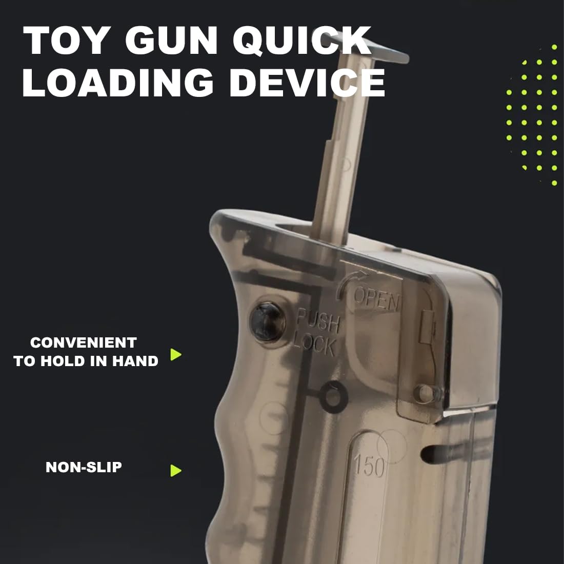 2 Pezzi Speedloader per Softair, Caricatore Rapido per Pistola Airsoft e Pellet da 6mm, Accessorio per Armi Giocattolo, Facile Ricarica per Sessioni di Gioco, Design Pratico