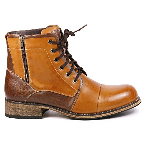 Metrocharm MC003 Men's Lace Up Cap Toe Formal Dress Casual Fashion Boots2