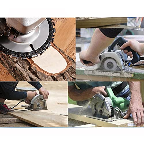 Bpjowvil HX-144-S 4-1/2 Inch Angle Grinder Disc 13 Teeth Chain Plate Wood Carving Disc Cutting Blade thumb #5
