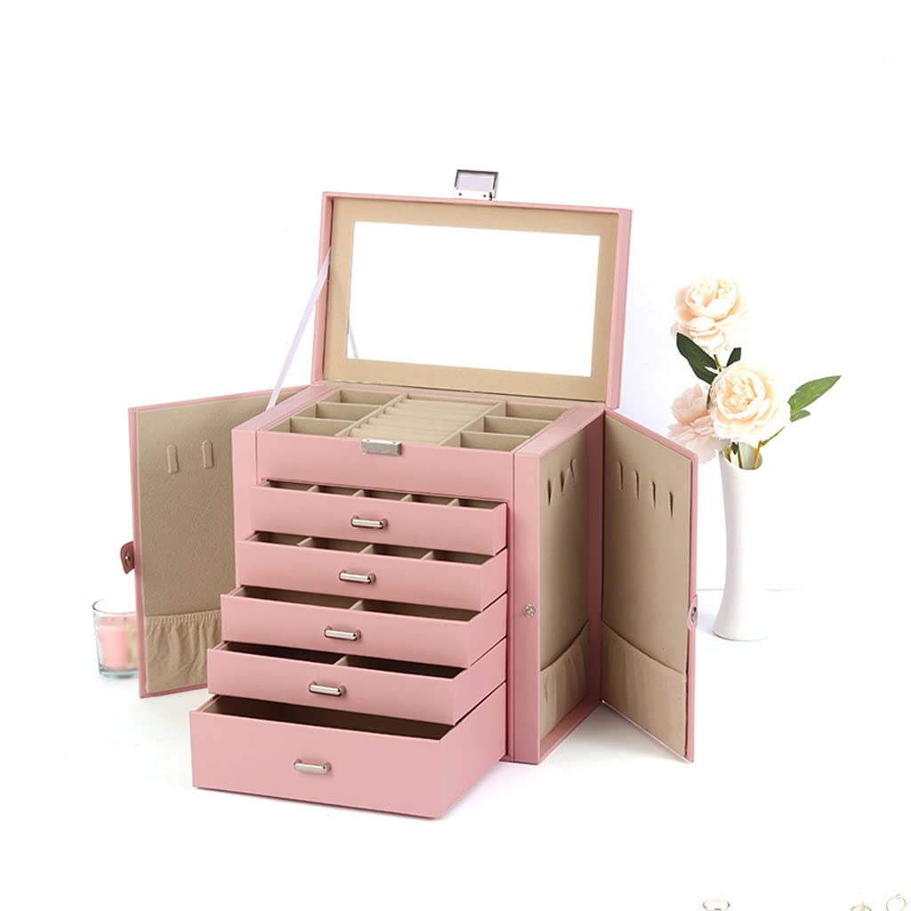 Organisateur de Bijoux Boîte à Bijoux Boîte de Rangement Grand Format TUSUOD