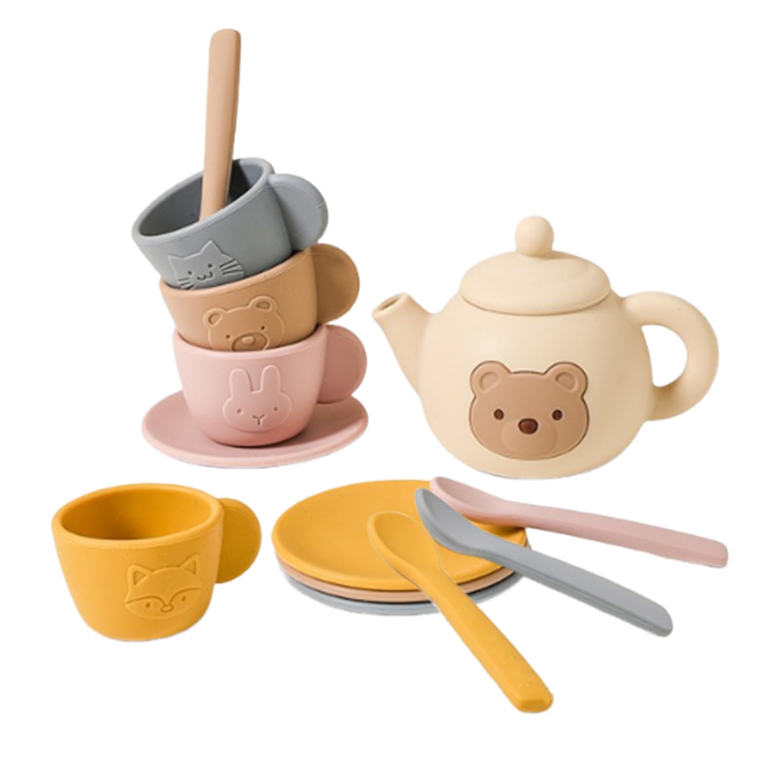 Juego De Té,Juego Infantil para Fiestas De Niñas Y Niños | Juguete De Roles para Desarrollar Habilidades Motrices Finas En Cumpleaños Navidad Y Fiestas Juego De Té,Juego Infantil para Fiestas De Niñas Y Niños | Juguete De Roles para Desarrollar Habilidades Motrices Finas En Cumpleaños Navidad Y Fiestas