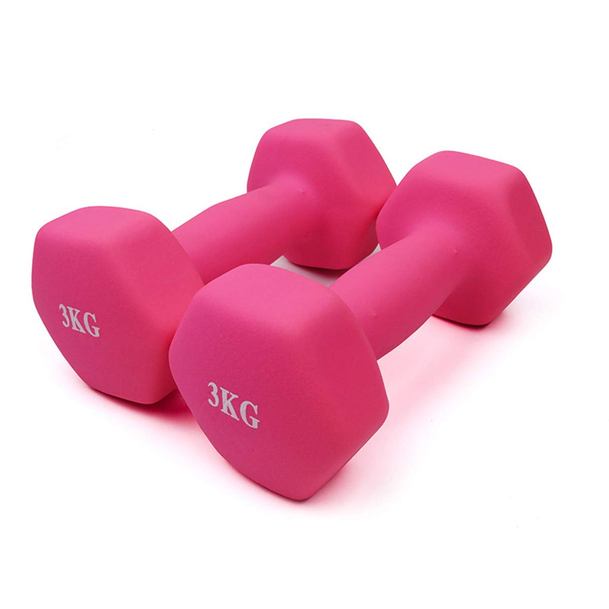 2 x Hanteln für Zuhause, Fitnessstudio, Griffe, Armhanteln, Bodybuilding, Gewichtstraining für Damen, Familie (1,5 kg, 2 Stück)