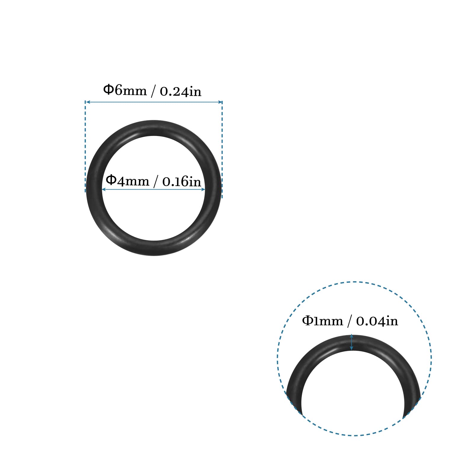 50 O-Ring In Gomma Nitrilica 13x9x2 Mm – Guarnizioni Rondelle Per Rubinetteria, Idraulica E Riparazioni, Durezza 70A