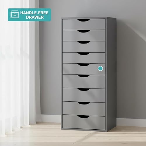 Miniatura 121 de Naomi Home Cómoda de 5 cajones para dormitorio, alta y elegante, con ruedas y estantes de almacenamiento, pequeña para guardarropa, para maquillaje,