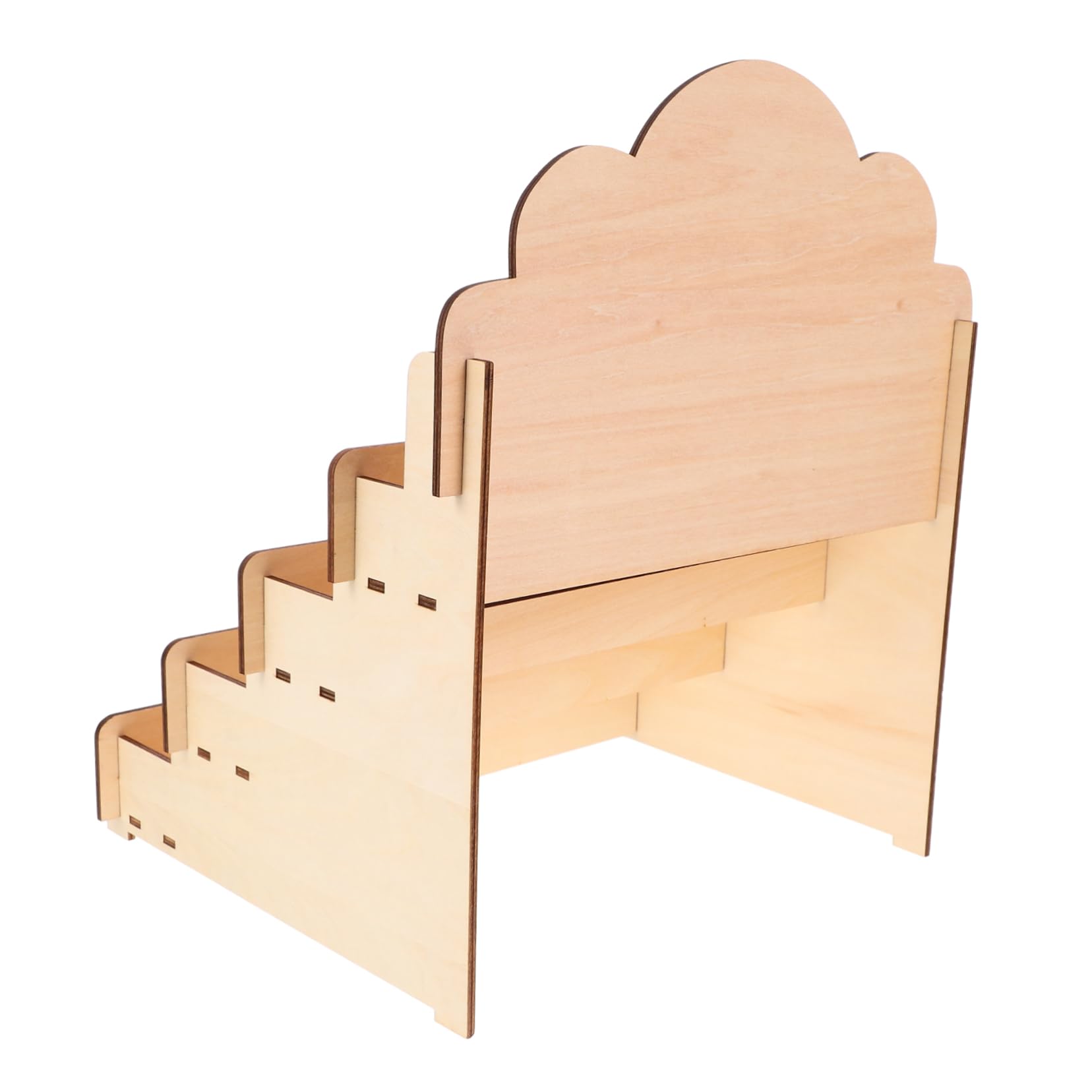 Cabilock Expositor de Tarjetas de Madera Escalonado para Tarjetas de Felicitación Expositor Portátil para Mostradores Minoristas Ferias de Artesanía y Eventos de Proveedores