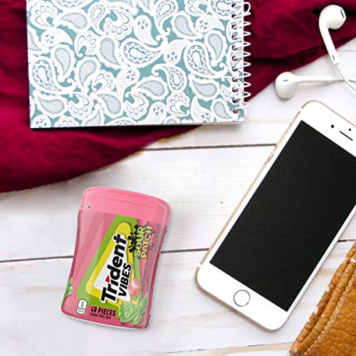 Trident Vibes SOUR PATCH KIDS Watermelon Sugar-Free Chewing Gum, 6 Bottles of 40 Pieces (240 Total Pieces) - image 9