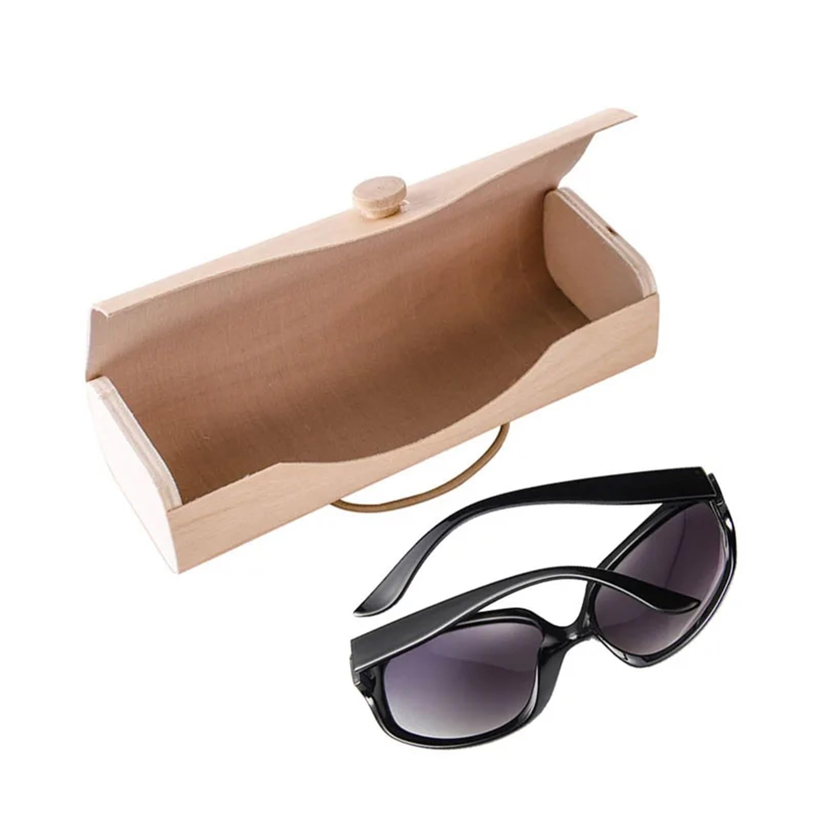 Custodia per Occhiali Custodia for Occhiali da 2 Pezzi for Donna Custodia for Occhiali da Sole Portatile in Legno Custodia for Occhiali