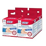 SOS Medizinische Desinfektions-Tücher, zur Reinigung intakter Haut und Desinfektion von alkoholbeständigen Medizinprodukten, beseitigen 99,99% der Viren*, Bakterien und Pilze, 4 x 20 Tücher