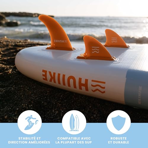 Pack de 3 ailerons pour paddle aérodynamique et accessoires de planche gonflable - 5