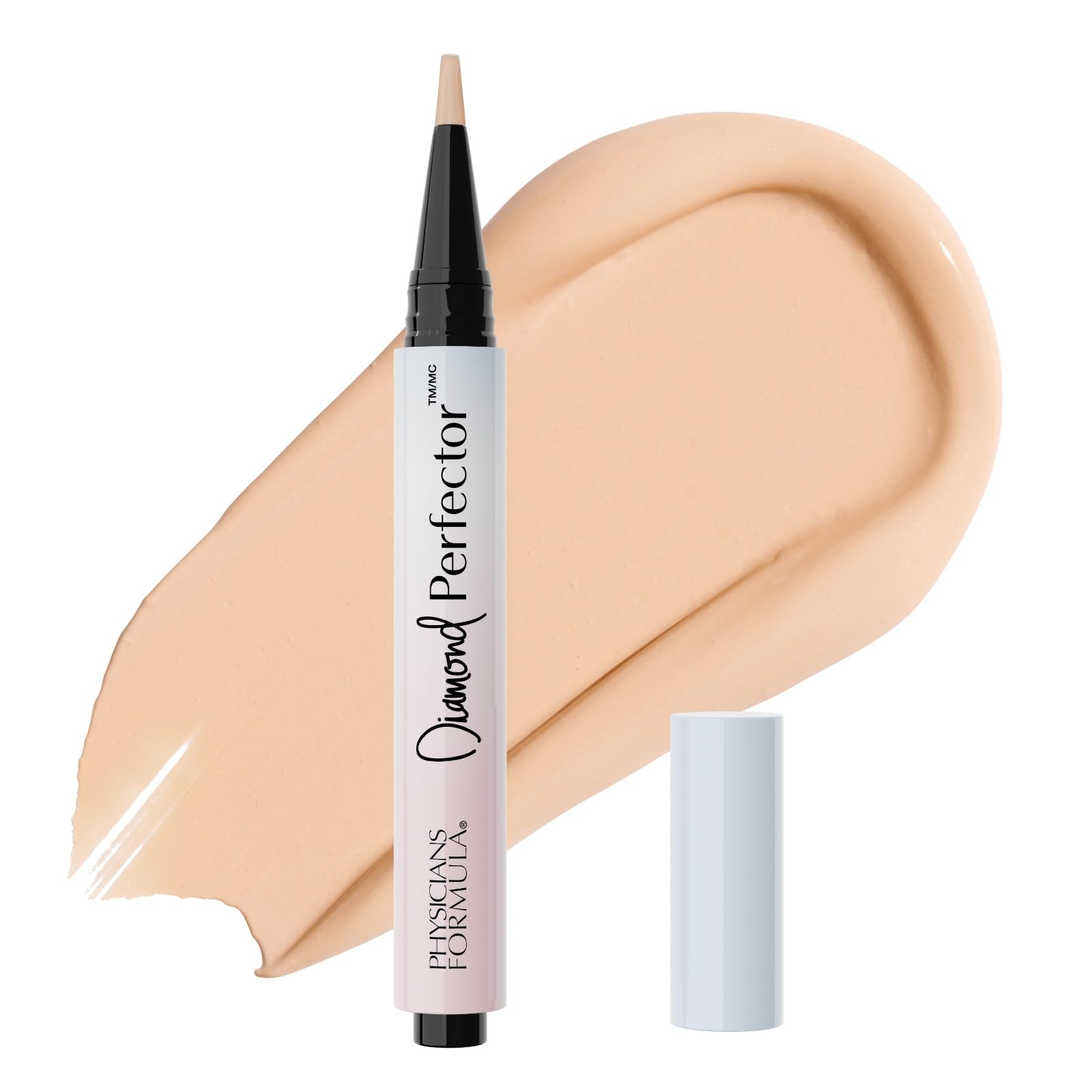 Physicians Formula, Mineral Wear Diamond Perfector Illuminator and Concealer, Infuso con Vitamina E, Illumina, Solleva e Copre, Effetto Soft-Focus, Tonalità Fair-to-Light