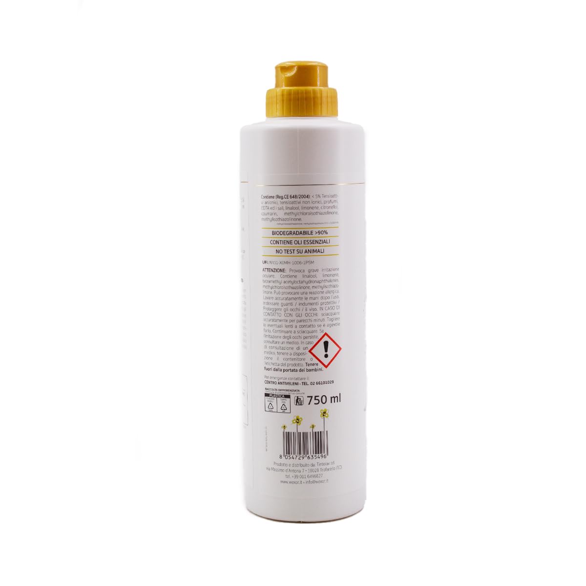 WEXOR Limpiador de suelos Elisir Pavimenti Zagara/gel limpiador con microcápsulas 750 ml + llavero Beni Culinari gratuito