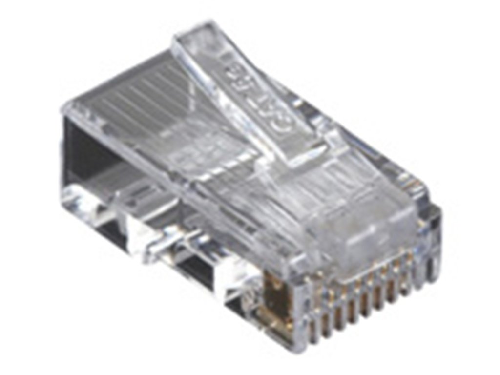 Black Box Cat5e Value Line Modular Plug, Unshielded, 50-pak - 50 Pack - 1 X Rj-45 Male - Gold-Plated Contacts