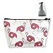 Produktbild Flamingo Donut Lustiger Make-up-Beutel Toilettenartikel Aufbewahrung Kosmetiktasche Organizer Clutch für Frauen & Mädchen Schulreisebüro