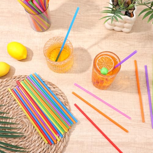 Pitillos plásticos desechables multicolor 1200 unidades miniatura 3