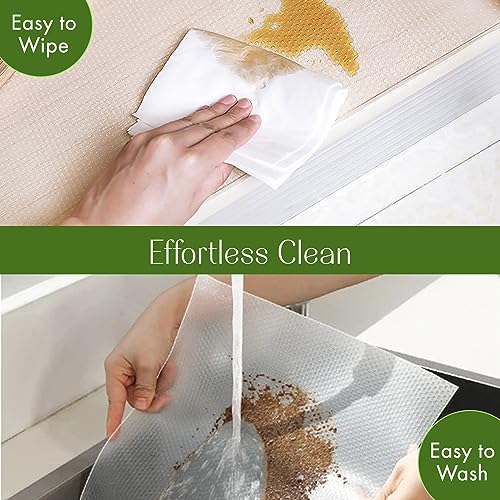 Evaland 12 Inches X 20 Feet (236 Inches) Non-Slip Shelf Liner, Eva Kitchen Liner, Non-Adhesive Liner, Original Smooth Shelf Liner, Durable Strong Grip Liner, Stain-Proof Shelf, Drawer, Cabinet Liner #TOP5