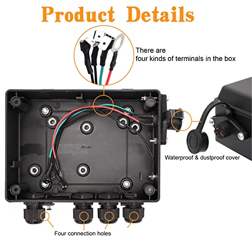 Image of Winch Solenoid Relay Control contactor Box for 8000-17000lbs Electric ATV UTV Winch 12V