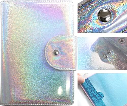 FingerAngel 50 Slots Image Stamper Plate Collection Nail Art Stamp Plate Stamping Plates Cases Stamp Nail Template Organzier for 6.0x12.0cm and 9.5X14.5CM Nail Art Plates (Laser Silver) - Image 4